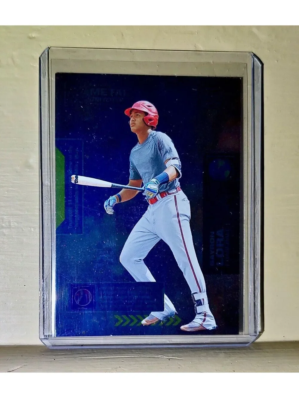 2021 Bayron Lora Skybox Metal Universe Champions #94 Baseball Card